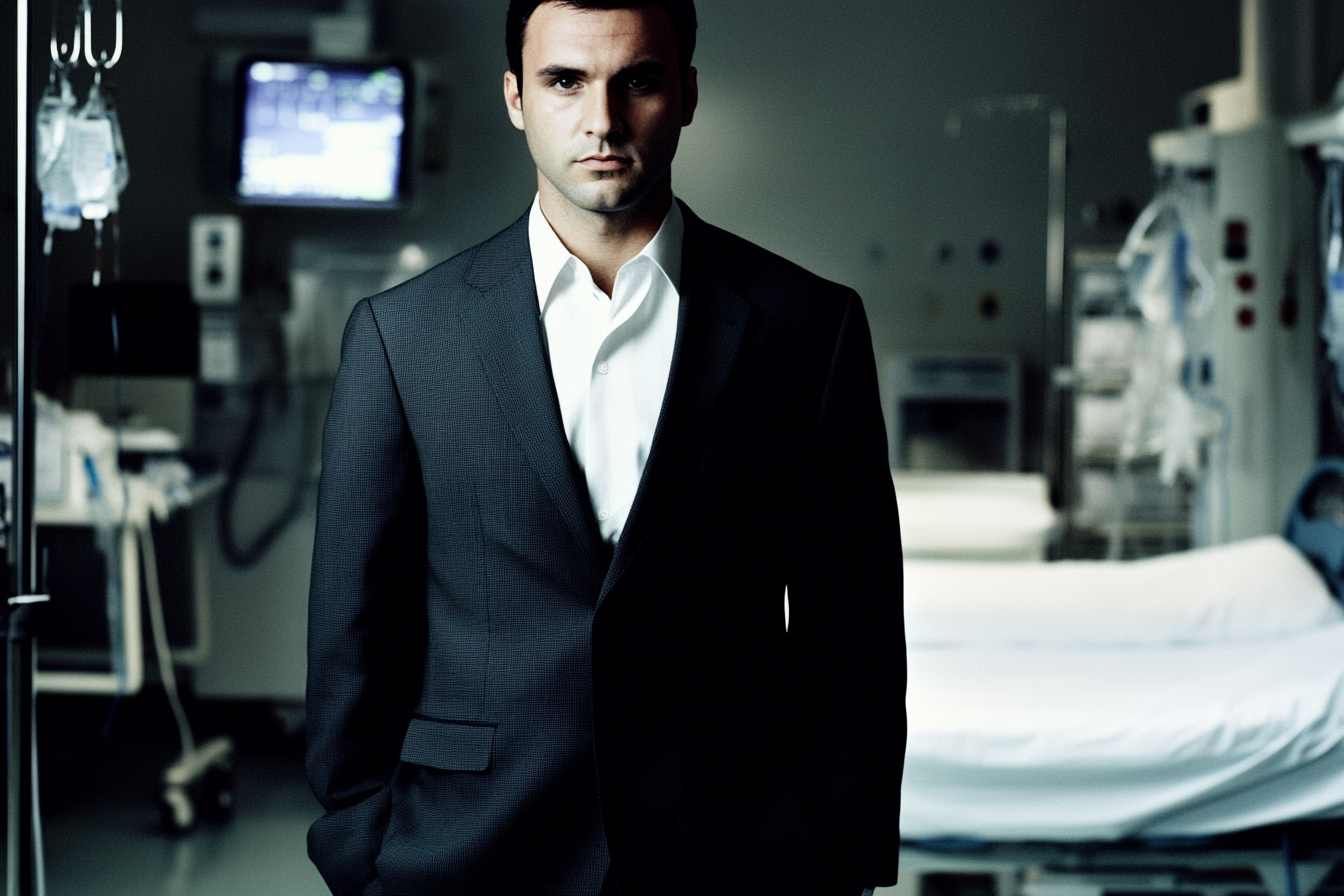 Άνδρας στο δωμάτιο του νοσοκομείου | Πηγή: Midjourney