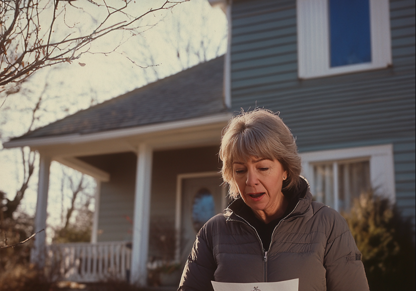 Μια γυναίκα διαβάζει μια σημείωση | Πηγή: Midjourney