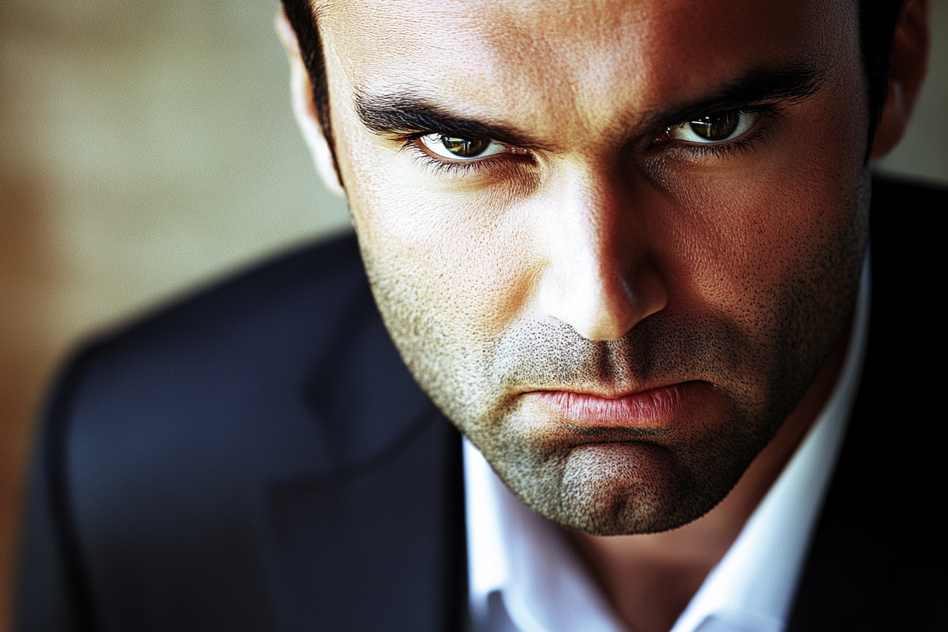 Ένας θυμωμένος άνδρας | Πηγή: Midjourney